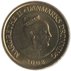 20 Kroner - Margrethe II 4th portrait, Selandia