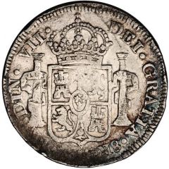 8 Reales - Fernando VII Zacatecas - Royalist Coinage