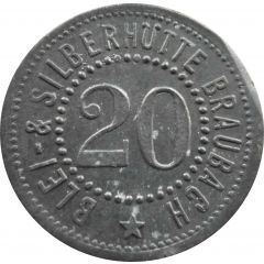 20 Pfennig - Braubach Blei- and Silberhütte