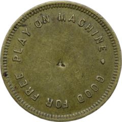 Token - Good For Free Play On Machine