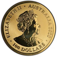100 Dollars - Elizabeth II 6th Portrait - Sumatran Tiger - Gold Bullion Coin