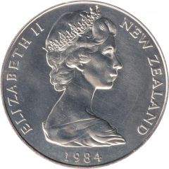 1 Dollar - Elizabeth II 2nd Portrait, Black Robin