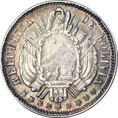 10 Centavos Type 1 lettering `LA UNION HACE LA FUERZA`