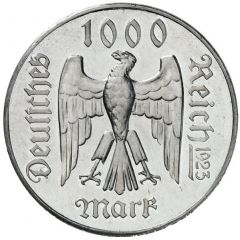 1000 Mark Friedrich Schiller - Pattern