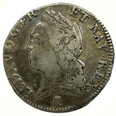 1/2 écu à la vieille tête - Louis XV