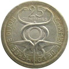 25 Centimes - Chambre de commerce - Dijon [21] Silver Pattern