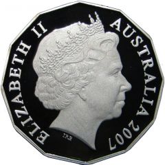 50 Cents - Elizabeth II 4th Portrait - Silver Proof