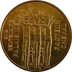 Tourist token - Monnaie de Paris - Hauterives - Palais idéal du facteur Cheval centenaire