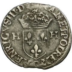 Douzain aux deux H 3ème type - Henri III