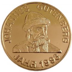 Medal - Johannes Gutenberg