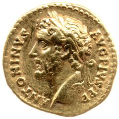 Aureus - Antoninus Pius TR P COS III DES IIII, Victory