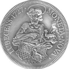 1 Thaler Lübeck 1727 Restrike