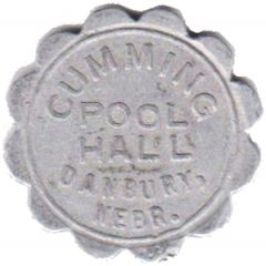5 Cents - Cumming Pool Hall Danbury, Nebraska