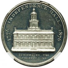 Dollar - U.S. Centennial Exposition Independence Hall, George Washington