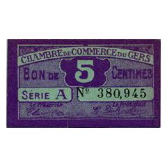 5 Centimes - Chambre de Commerce du Gers [32]