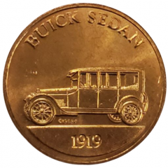 Franklin Mint - Collection of Antique Car Coins - Series 1 Buick Sedan
