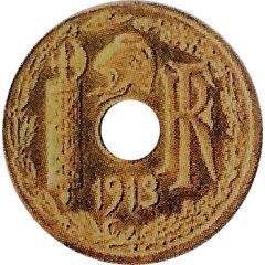 5 centimes Essai en or de Pillet