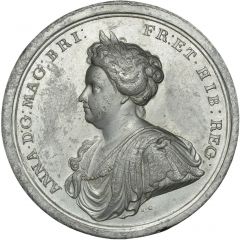 Medal - Anne Peace of Utrecht, white metal, 58mm