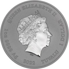 1 Dollar - Elizabeth II Ottifant, gilded