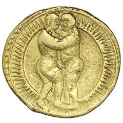 1 Mohur - Jahangir Gemini - Ajmer mint