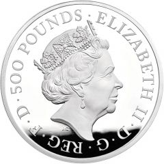 500 Pounds - Elizabeth II Year of the Tiger, Silver Proof