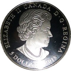 5 Dollars - Elizabeth II February Birthstone