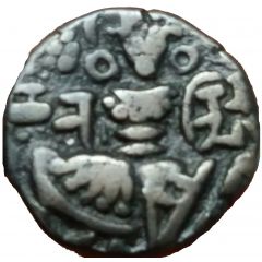 Æ Stater - Nandigupta Kashmir - Utpala Dynasty