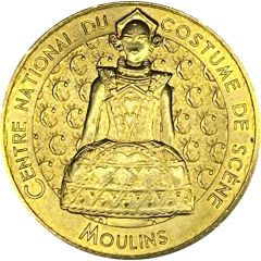 Monnaie de Paris Tourist Token - Moulins Centre national du costume de scène - Reine de Coeur