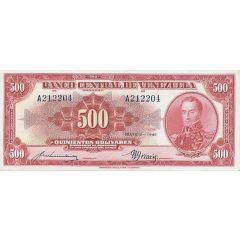 500 Bolívares Red type