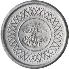 1 Peseta - Cooperativa Obrera de Caldes de Malavella