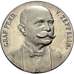 Medal - Graf Ferdinand von Zeppelin and the war use of Zeppelin airships