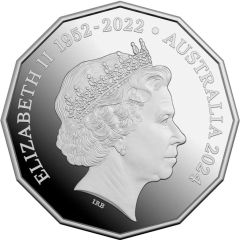 50 Cents - Elizabeth II 4th Portrait; In the name of - Coat of Arms; Rank-Broadley Obverse; Silver Proof