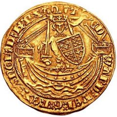 1/2 Noble - Edward III Treaty period, London mint