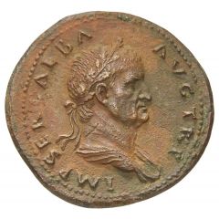 Sestertius - Galba S C, Victory