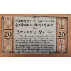 20 Heller Haibach bei Aschach
