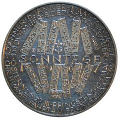 Calendar Coin `Jahresregent Mars` 1967