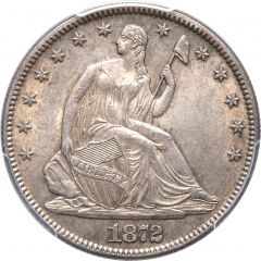 1/2 Dollar `Seated Liberty Half Dollar` with motto