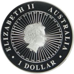 1 Dollar - Elizabeth II 4th Portrait - Opal Kangaroo