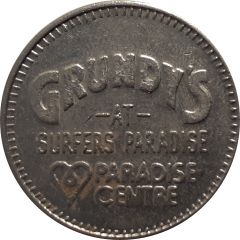Token - Grundy`s Surfers Paradise CuNi Game/Amusement Token