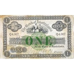 1 Pound Bank of Australasia, 3 circles