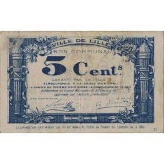 5 Centimes - Ville de Lille [59]