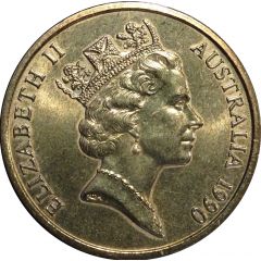 5 Dollars - Elizabeth II 3rd Portrait - ANZAC 75 Years