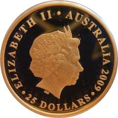 25 Dollars - Elizabeth II 4th Portrait - 2010 FIFA World Cup - Gold Proof