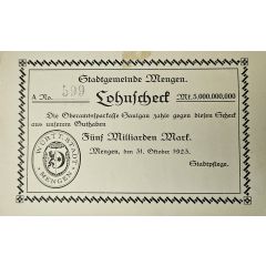 5 000 000 000 Mark Lohnscheck