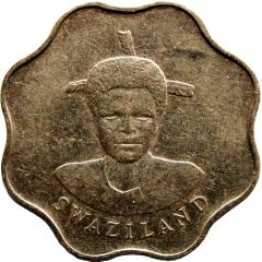 10 Cents - Mswati III 1st portrait