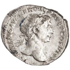 Denarius - Trajan S P Q R OPTIMO PRINCIPI VESTA, Vesta