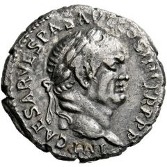 Denarius - Vespasian PACI AVGVSTAE, Victory