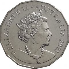 50 Cents - Elizabeth II 6th Portrait - Year of the Ox