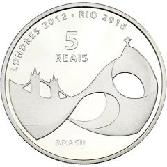 5 Reais Olympic Flag Handover
