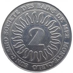 2 Francs - Casino de Monte Carlo SBM